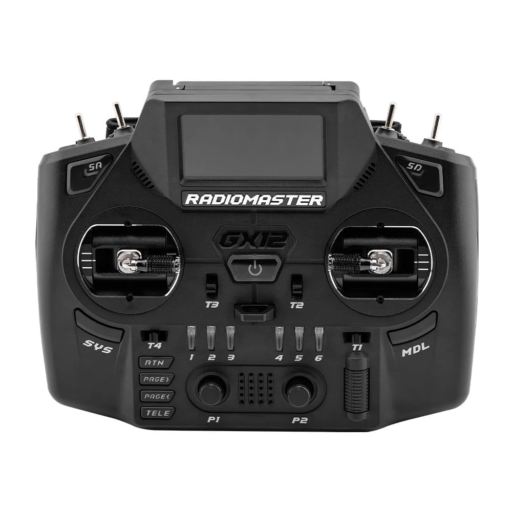 RadioMaster GX12 Dual-Band Gemini-X ExpressLRS Radio Controller M2 - 2.4GHz/900MHz Long Range RC Transmitter for FPV Drones, RC Planes & Racing - Perfect for Long Distance Flying and Professional Racing