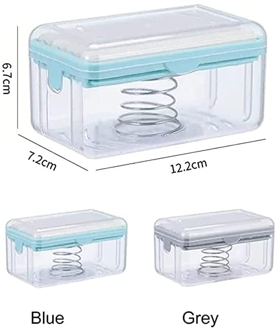 SR 2-in-1 Bar Soap Roller Dispenser & Soap Dish with Drain Holes - Portable Multifunctional Soap Holder for Bathroom, Kitchen, Travel (Pack of 1) - Perfect for Sink Countertop, Shower, and Camping Use