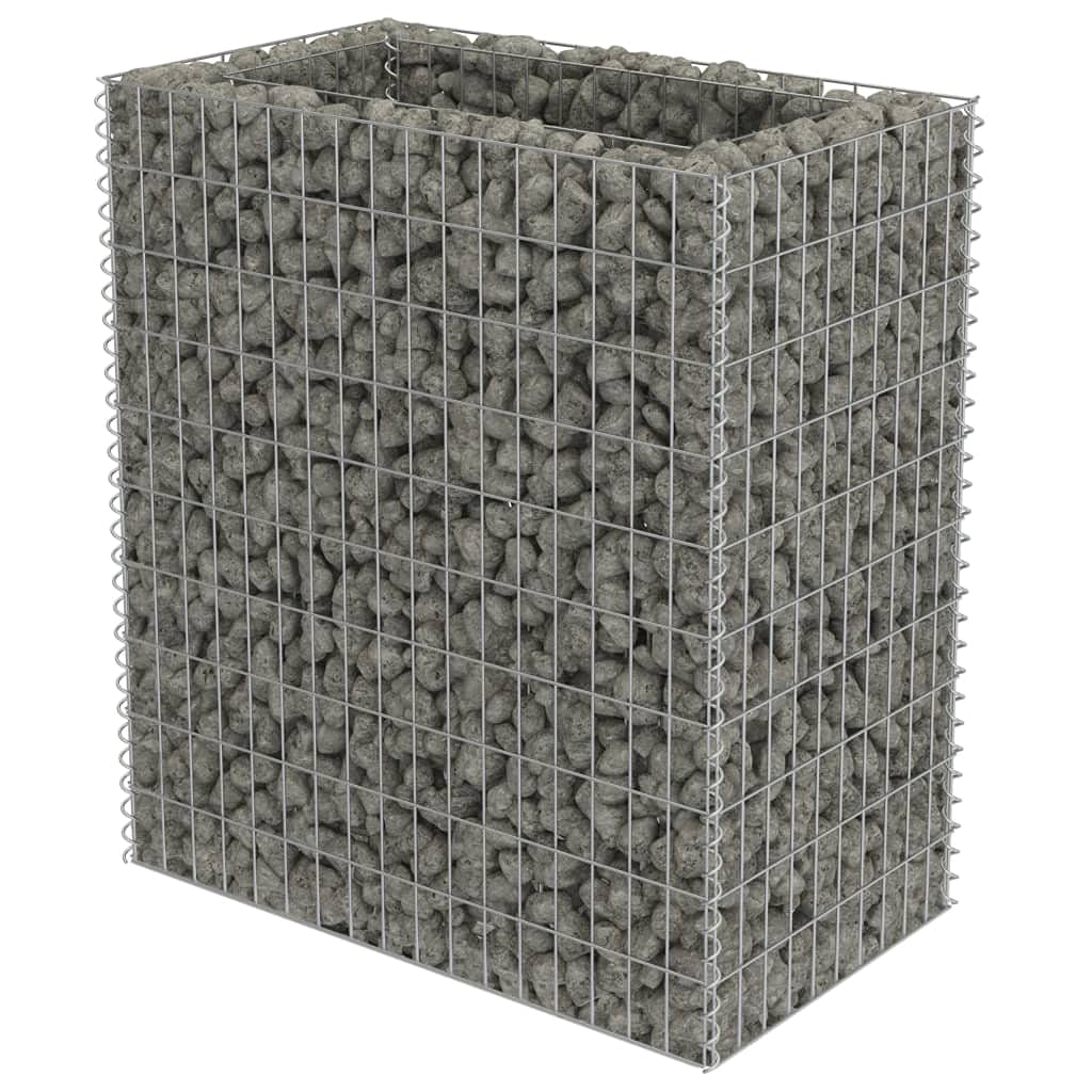Galvanized Steel Gabion Basket Planter - 35.4
