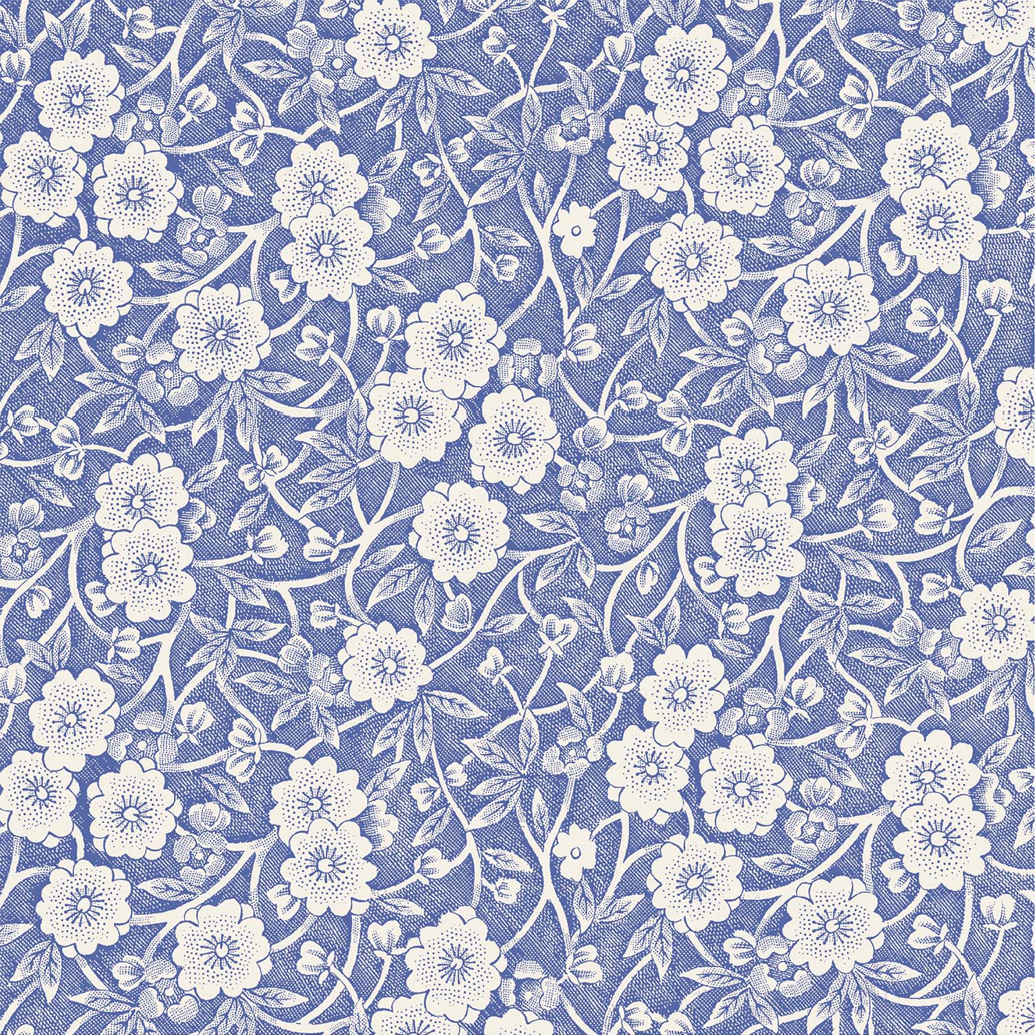 Premium Blue Calico Cocktail Napkins - 50 Pack Cotton Party Napkins for Drinks, Weddings & Elegant Events - Absorbent & Decorative Beverage Napkins for Home Bar, Dinner Parties & Special Occasions