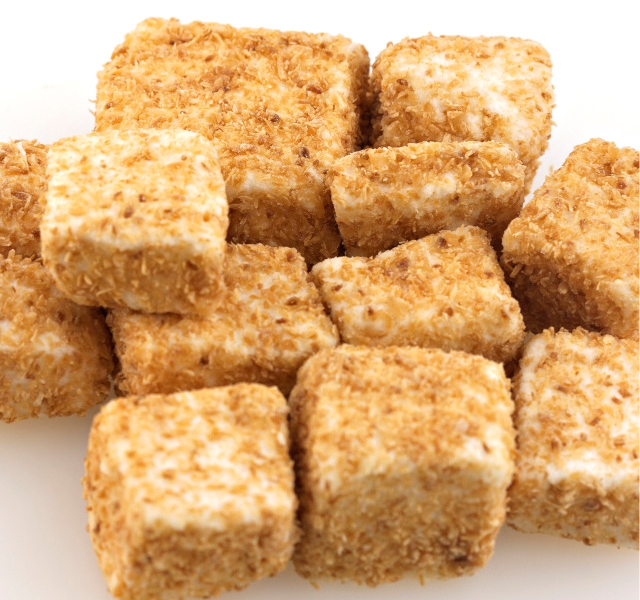 Premium Toasted Coconut Marshmallows - 1 Pound Tub - Perfect for Baking, Hot Cocoa & Campfire S'mores