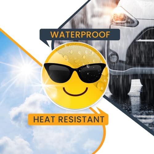 5 Inch Round Emoji Sunglasses Magnet Decal - Cute Self-Expression Car Decorative Magnet for Truck, SUV & Metal Surfaces - Express Your Personality - Perfect for Fridge, Locker & Office Decor