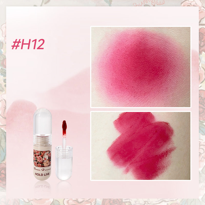 HOLD LIVE Bunny Garden Velvet Lip Cream - Long Lasting Matte Liquid Lipstick, Hydrating Non-Drying, Vegan & Cruelty Free - Perfect for Daily Wear, Parties & Special Occasions