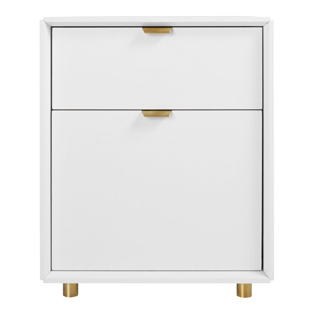 Dang File Pedestal - Modern Office File Organizer with 4 Drawers, Heavy Duty Metal Filing Cabinet for Home & Office Organization | Perfect for Documents, Folders, and Office Supplies Storage
