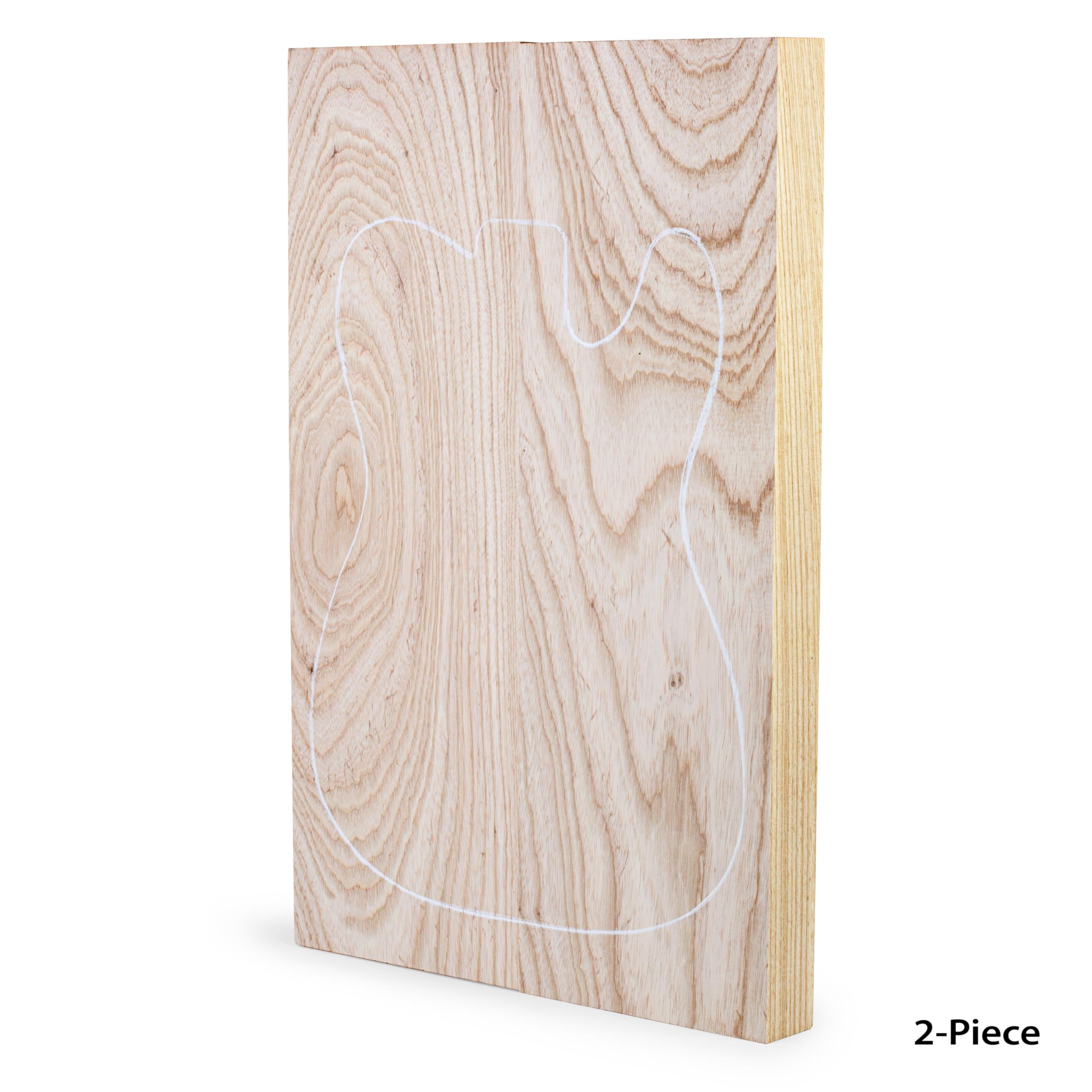 Premium Swamp Ash Guitar Body Blank - 2-Piece Set for DIY Electric Guitar Building | Perfect for Luthiers & Custom Guitar Projects (Model 2621) | Ideal for Strat, Tele & Custom Guitar Designs
