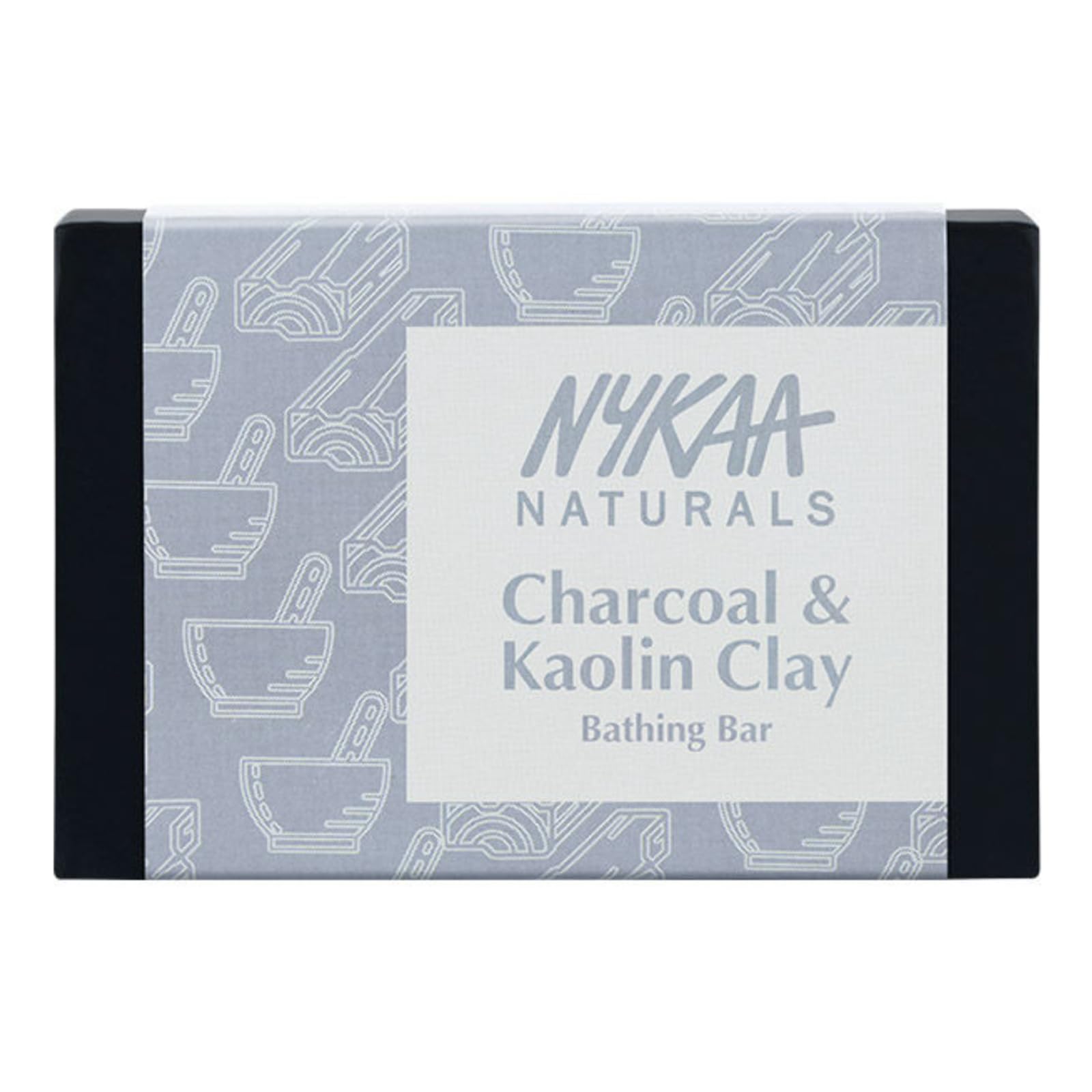 Nykaa Naturals Charcoal & Kaolin Clay Bathing Soap - Gentle Exfoliating Soap for Dead Skin Removal & Oil Control - 3.5 oz - Perfect for Daily Cleansing & Flawless Skin Care Routine