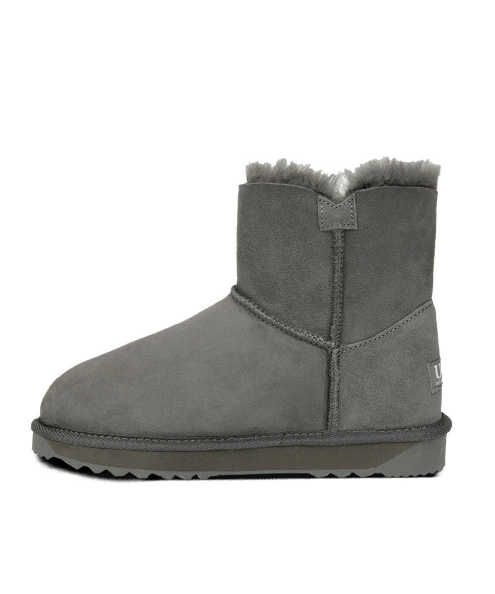 Premium UGG Mini Button Boots for Women - Cozy Winter & Fall Fashion for Casual Outings & Outdoor Activities