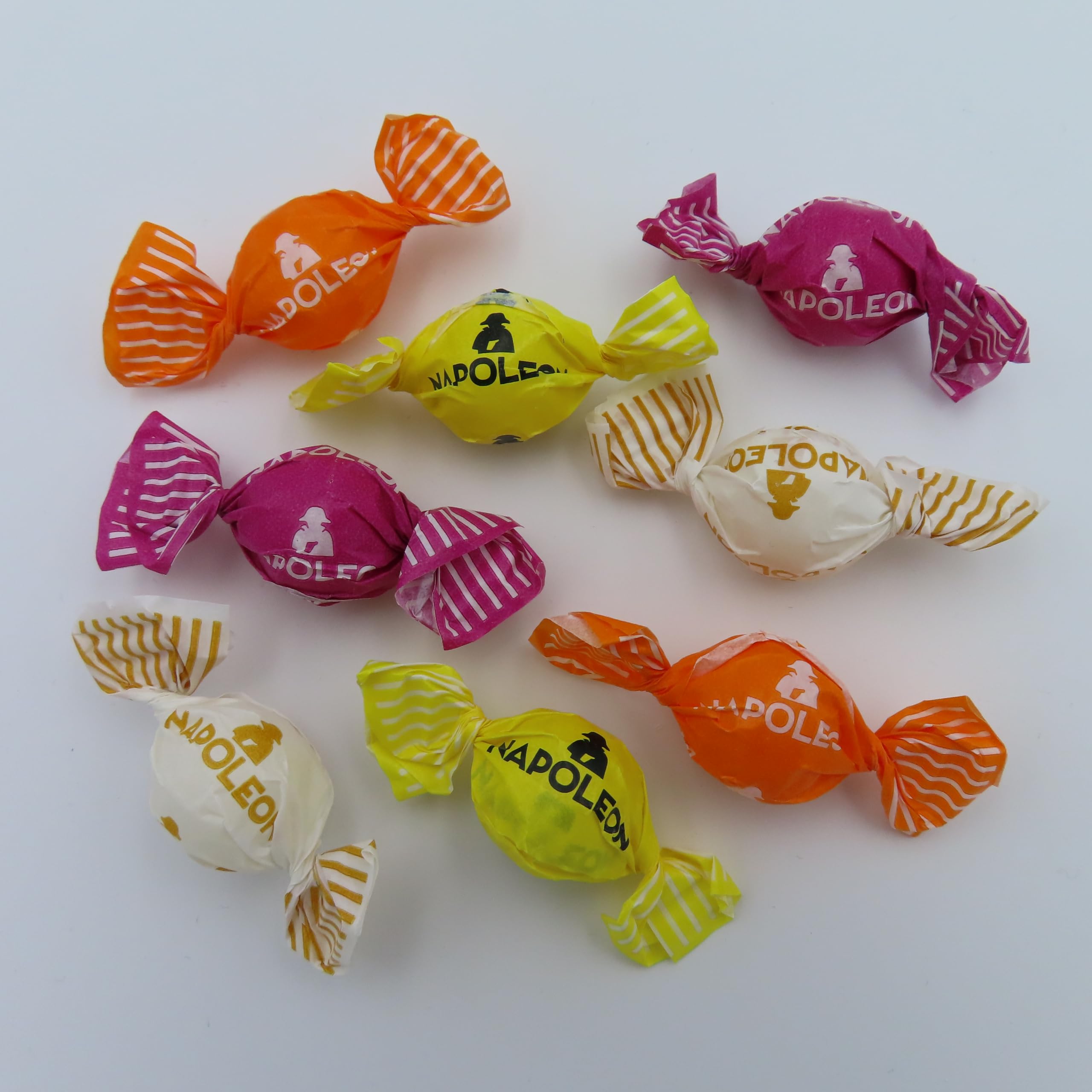 Sour Napoleons Assorted Fruit Hard Candy - 2 Pounds Bulk Sour Bon Bons for Parties, Gifts & Snacking
