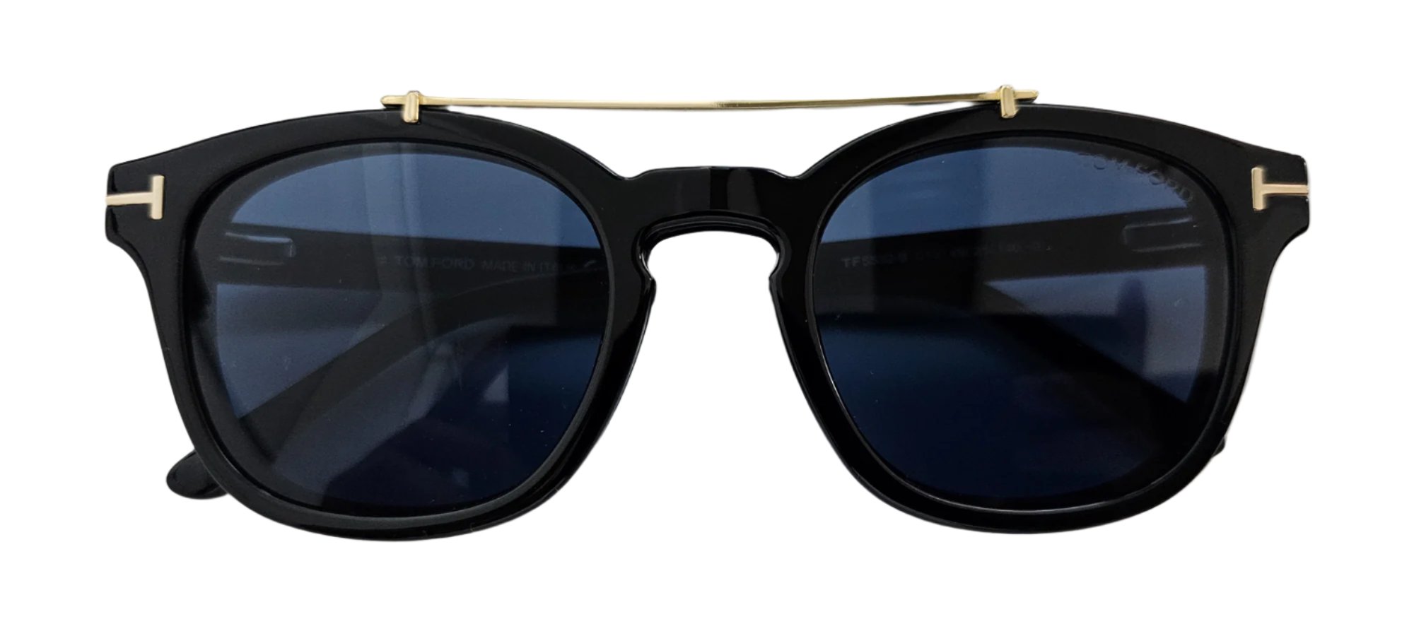 Tom Ford Black Blue Light Blocking Glasses with Clip-On - Stylish & Protective for Screen Time, Gaming, and Office Work