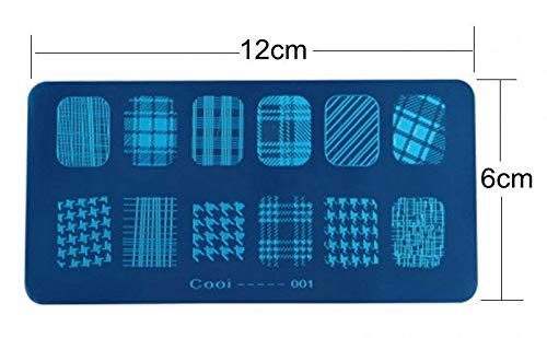 SYGA 1PC Cool Nail Art Stamping Plate - Cooi_025 Style DIY Nail Design Image Transfer Plate for Professional & Home Manicure | Perfect for Nail Salons, Parties & Gift Giving
