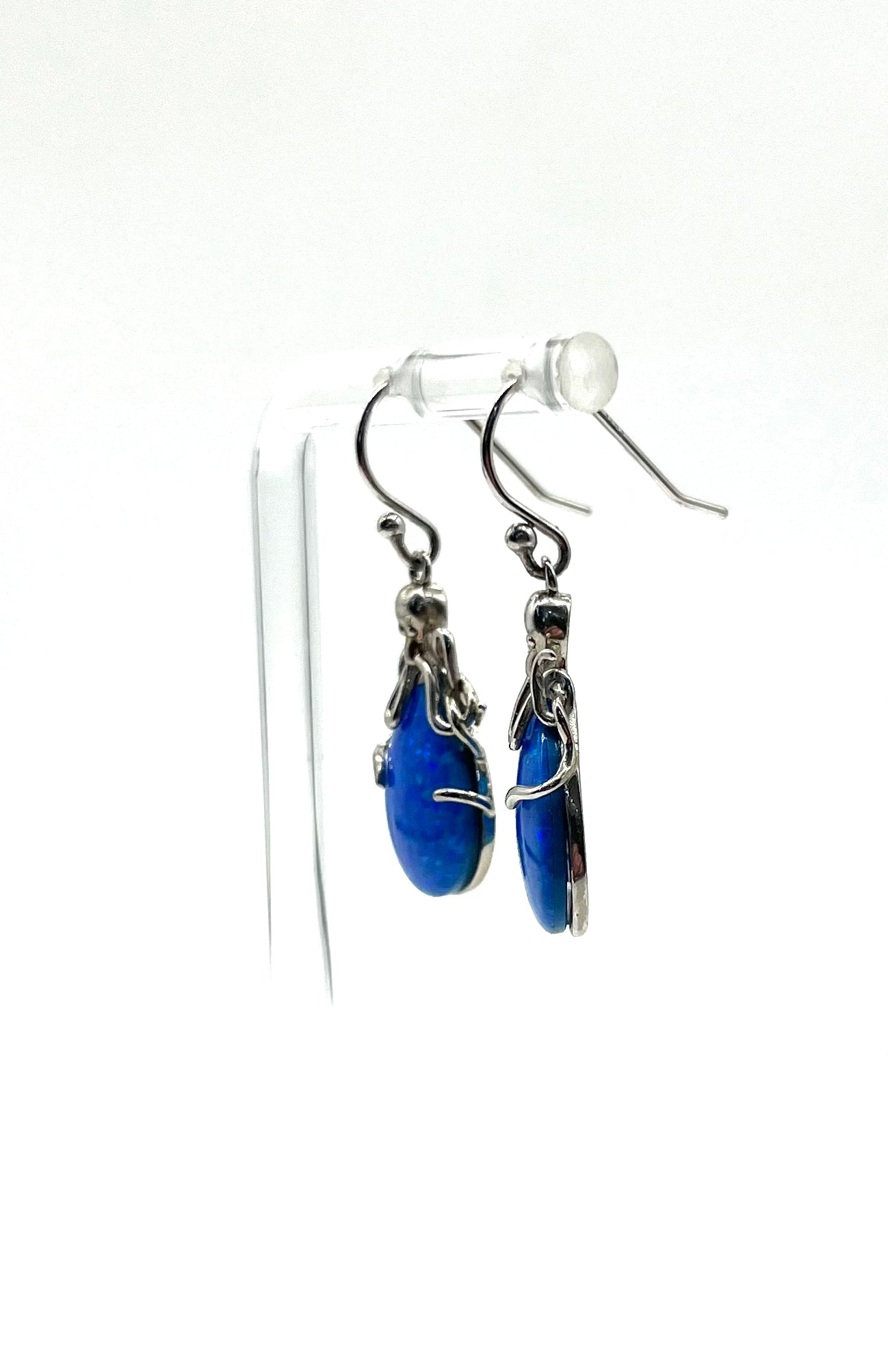 Authentic Sterling Silver Australian Opal Octopus Earrings – Handmade Dangle Jewelry for Women, Gift for Ocean Lovers | Perfect for Beach Parties, Boho Fashion & Unique Gifts