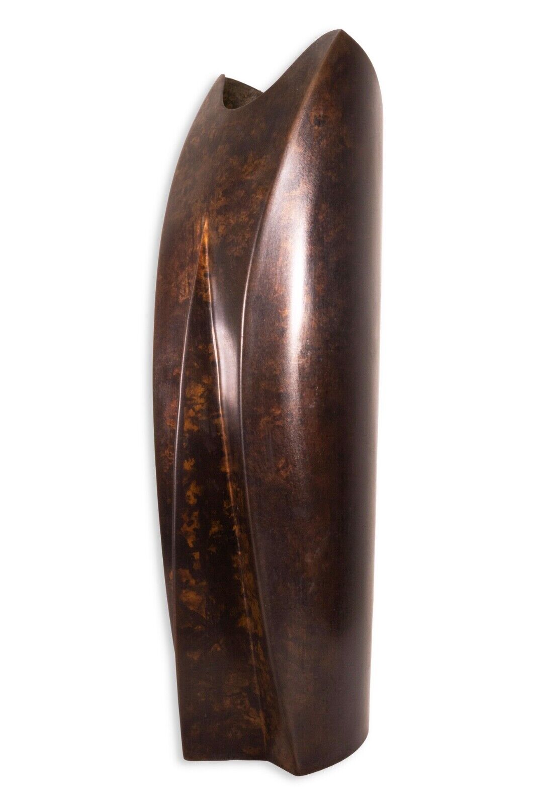 Grant Irish Signed Bronze Contemporary Modern Vase Floor Sculpture - Elegant Home Decor for Living Room, Office & Luxury Gifts | Handcrafted Art Piece
