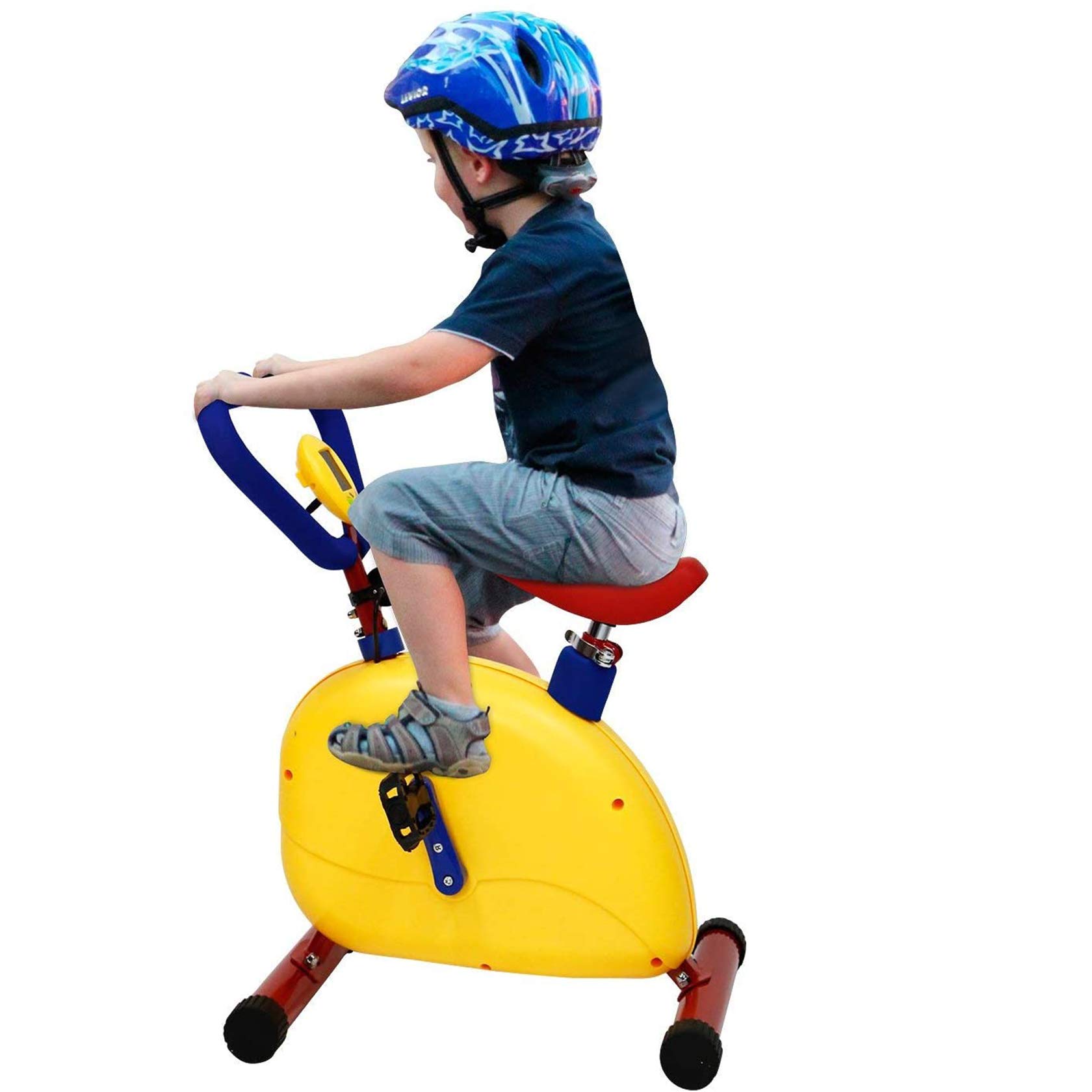 **Kids Exercise Bike - Adjustable Seat Indoor Cardio Training Equipment for Toddlers & Children | Fun & Fitness Stationary Bike for Home, Gym, Playroom**