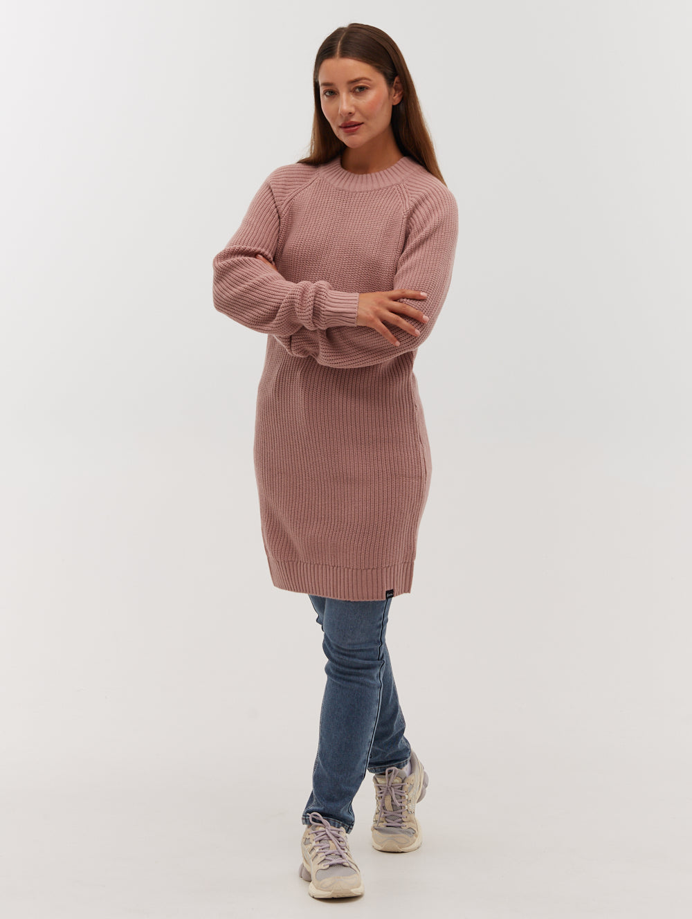Karlie Rib Knit Sweater Dress for Women - Soft Long Sleeve Bodycon Midi Dress - Perfect for Fall Winter, Date Night & Office Wear