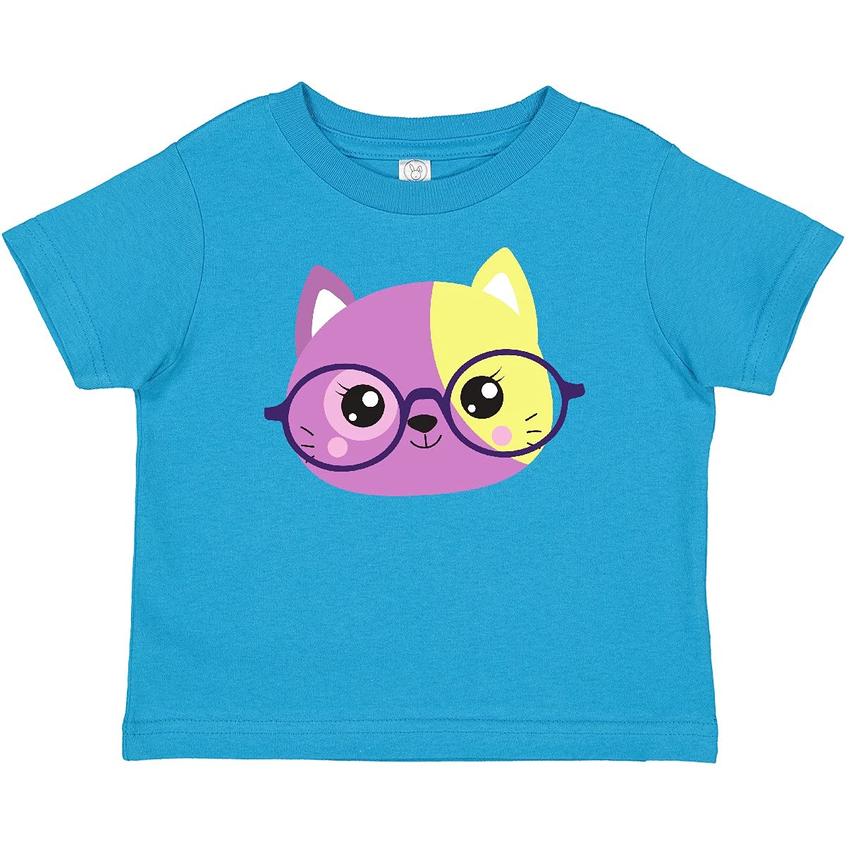 Hipster Cat with Glasses Graphic T-Shirt - Cute Kitten & Little Cat Baby Tee for Men & Women | Casual Wear, Gifts for Cat Lovers