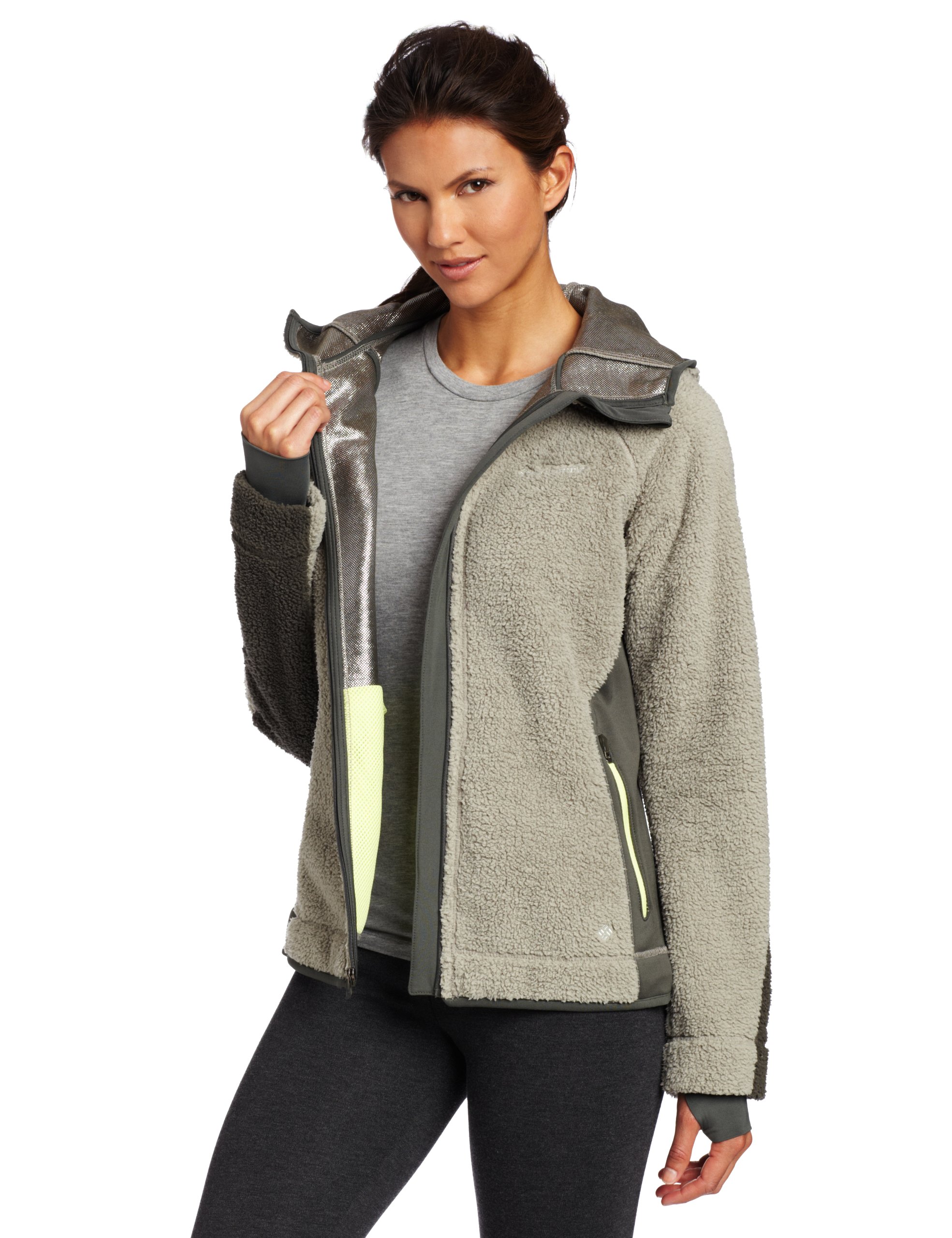 Columbia Women's Crystal Plush Fleece Hoodie - Soft Warm Winter Jacket for Outdoor Activities & Casual Wear
