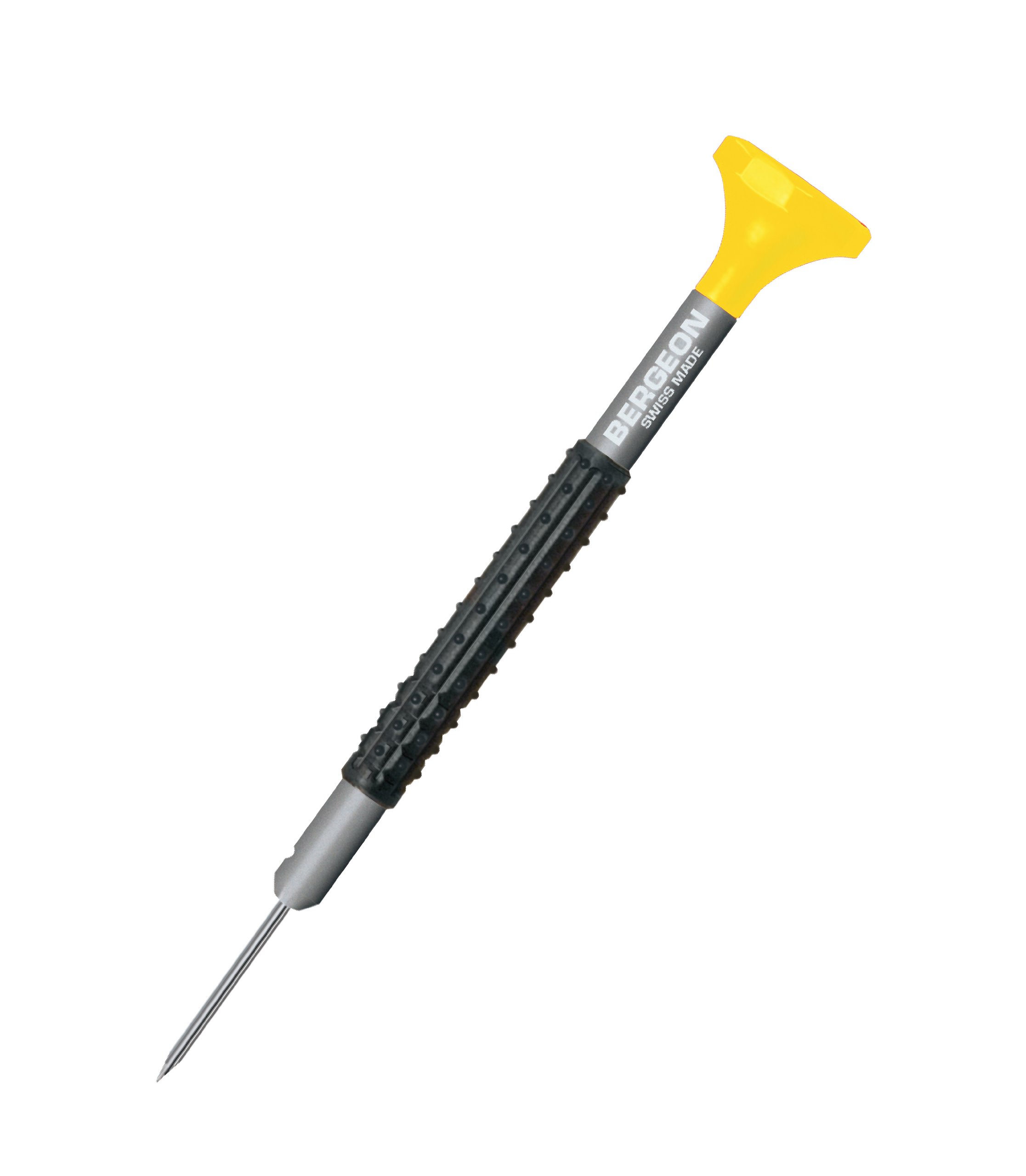 Bergeon 55-682 6899-AT-080 Professional 0.80mm Stainless Steel Watch Screwdriver Set with Ergonomic Handle & Spare Blades - Perfect for Watch Repair, Maintenance & Jewelry Making
