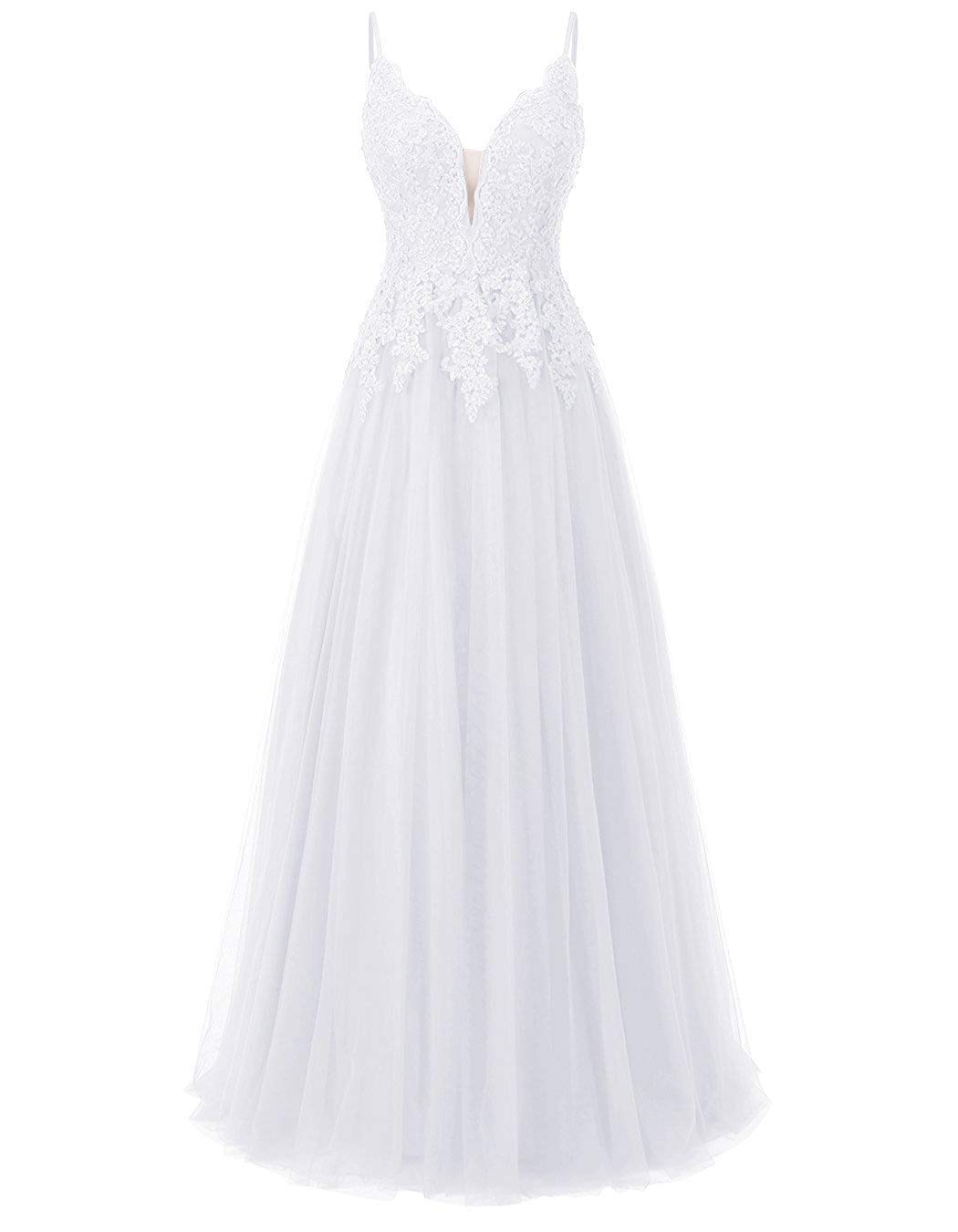 Elegant Long Prom Dresses for Women - Lace Tulle Evening Gowns for Homecoming, Bridesmaid & Formal Parties - Perfect for Weddings, Dances & Special Occasions
