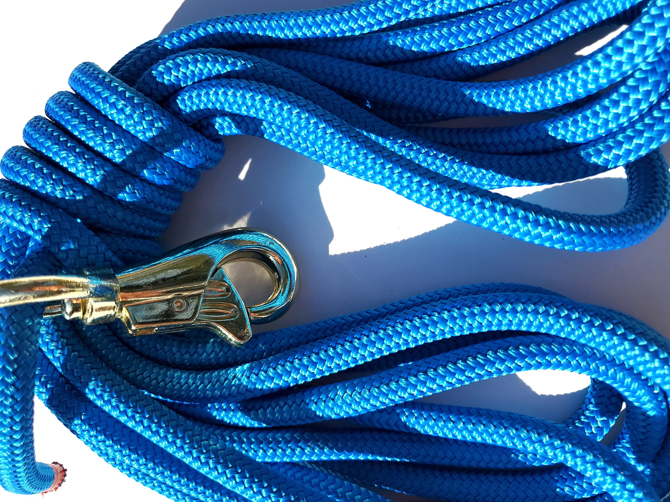 14 ft Blue Horse Lead Rope - 3/8
