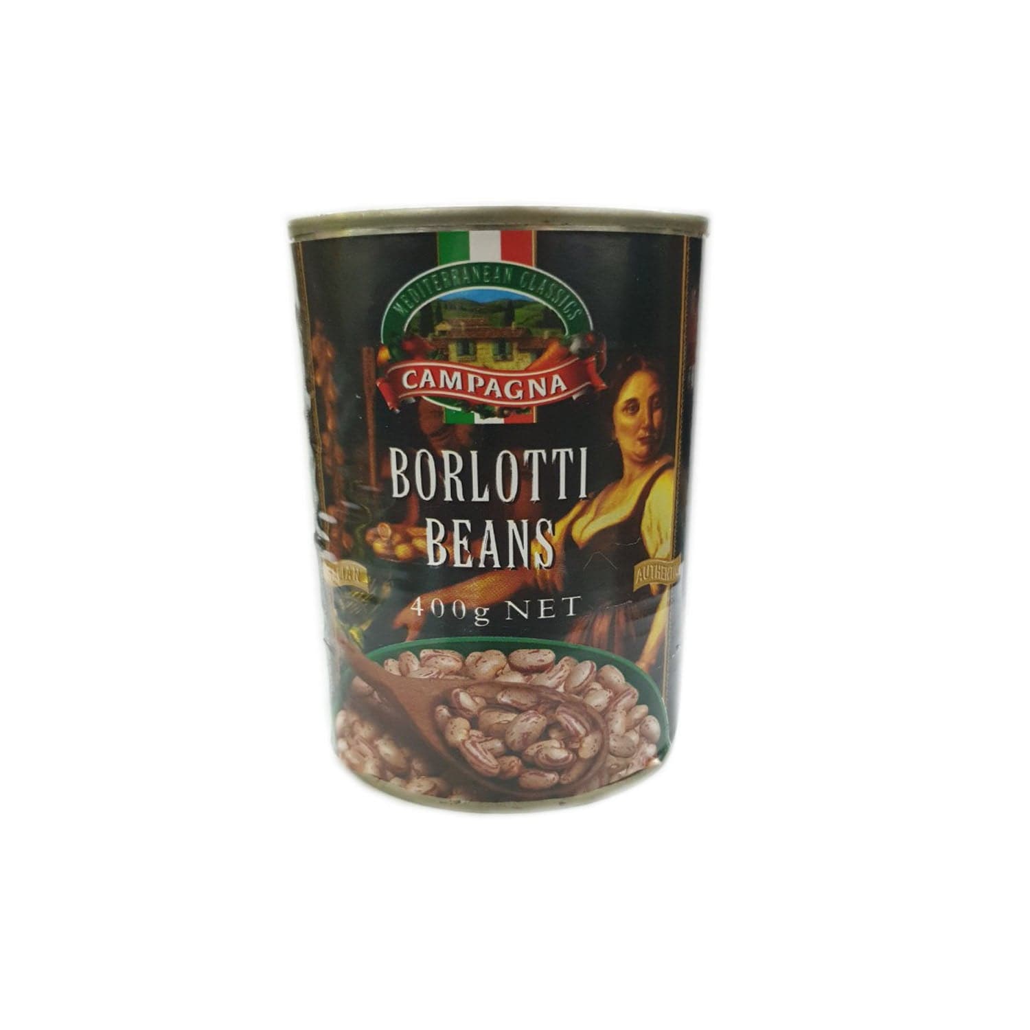 Organic Borlotti Beans 400g | Premium Italian Heirloom Beans | Perfect for Soups, Stews & Italian Recipes | Non-GMO, Gluten-Free