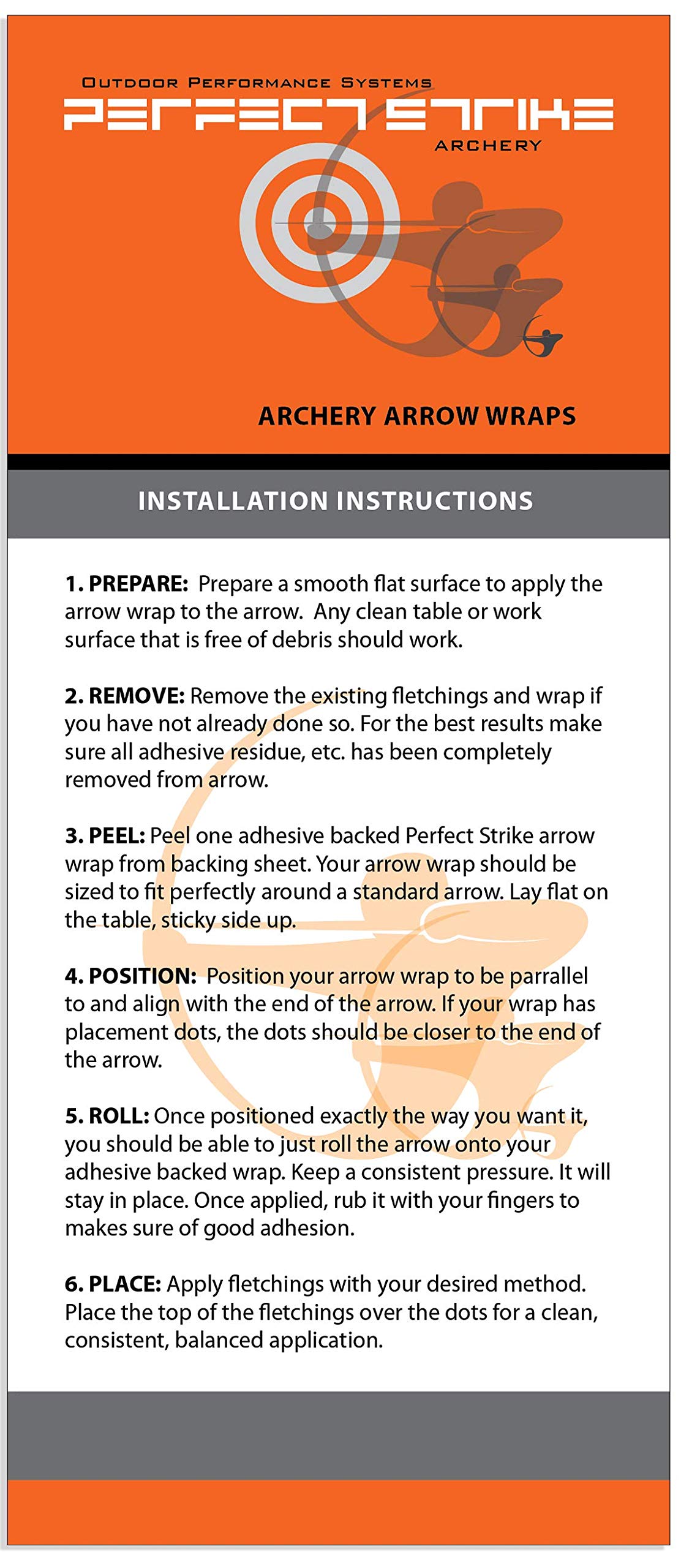 Premium Archery Arrow Wraps 24-Pack - High Visibility Dark Grey Vinyl Wraps with Perfect Strike Adhesive for Target Practice & Hunting - Ideal for Indoor, Outdoor Range & Backyard Training