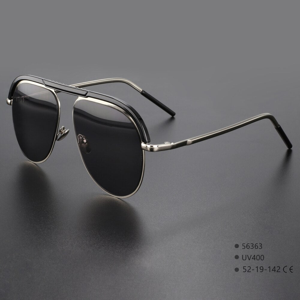CCspace Unisex Full Rim Large Square UV400 Sunglasses 56363 - Lightweight Alloy Frame, 100% UV Protection for Outdoor Activities, Driving, Beach & Fashion