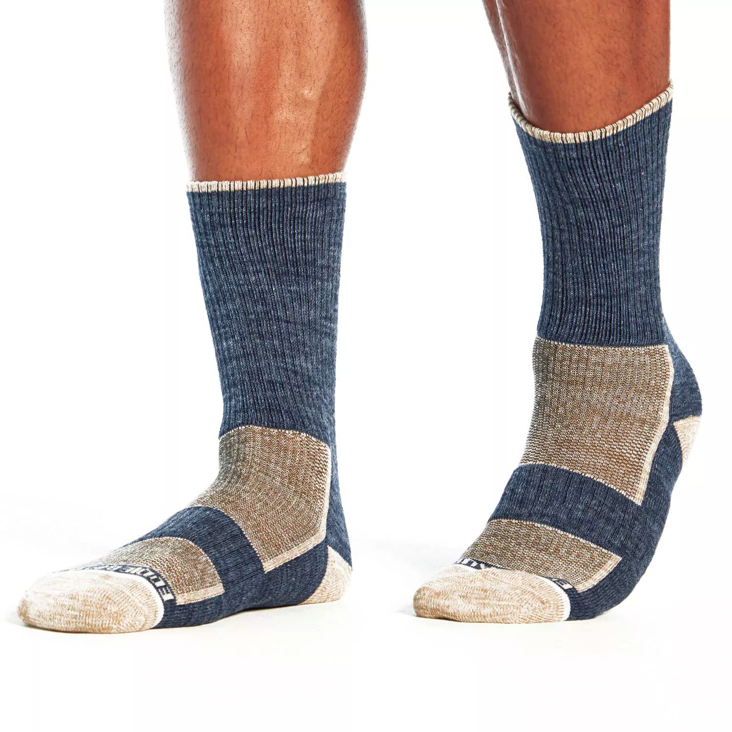 Eddie Bauer Men's Hiking Socks - 6-Pack, Moisture-Wicking & Cushioned for Comfort (Sizes 6-12) - Perfect for Outdoor Adventures, Camping & Trail Running