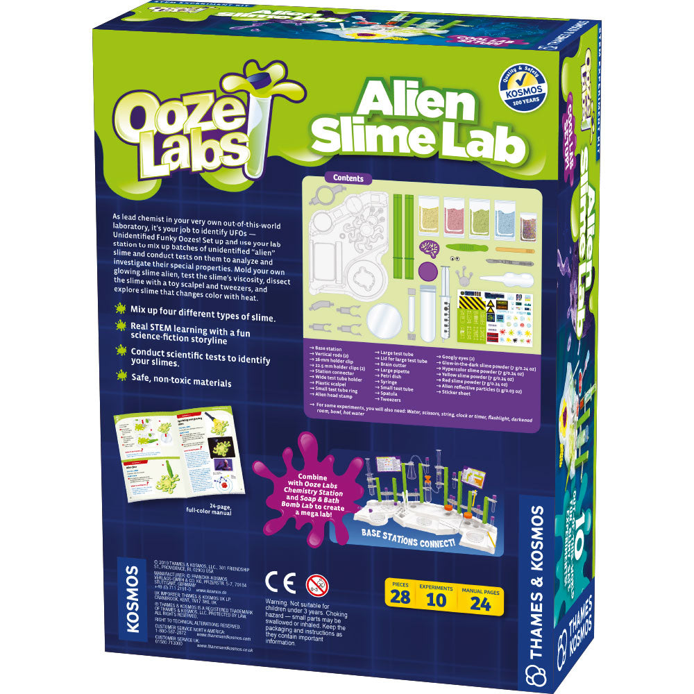 Ooze Labs: Alien Slime Lab Kit - DIY Science Experiment for Kids, Fun & Educational STEM Toy - Perfect for Birthday Gifts, Classroom Activities & Creative Play