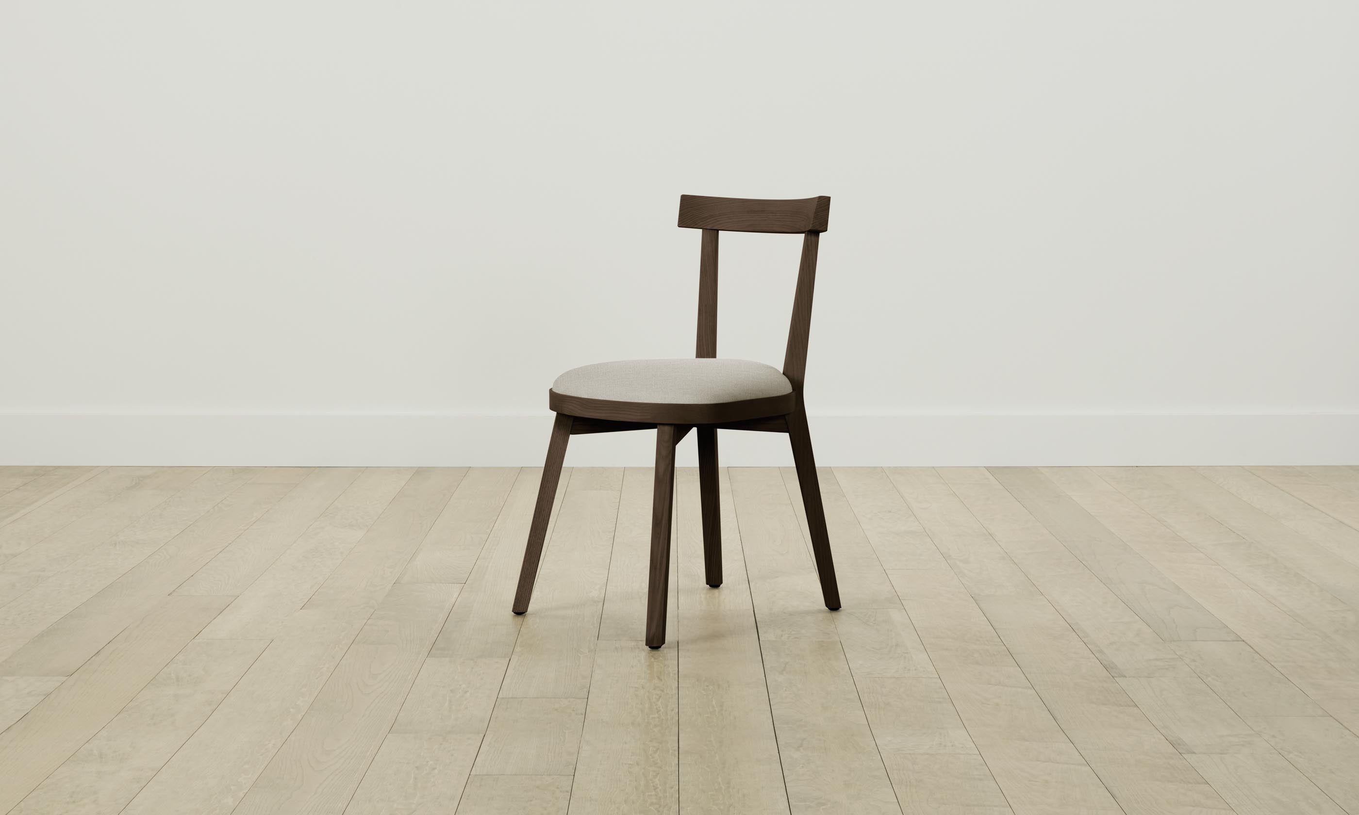 Allen Dining Chair - Performance Linen Weave Beige Upholstered Seat - Modern Kitchen & Dining Room Furniture for Home Decor