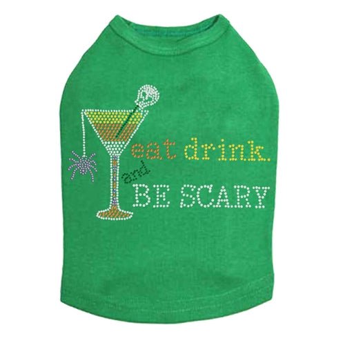 Eat, Drink & Be Scary Halloween T-Shirt - Multiple Color Options for Men & Women - Perfect for Halloween Parties & Costume Events