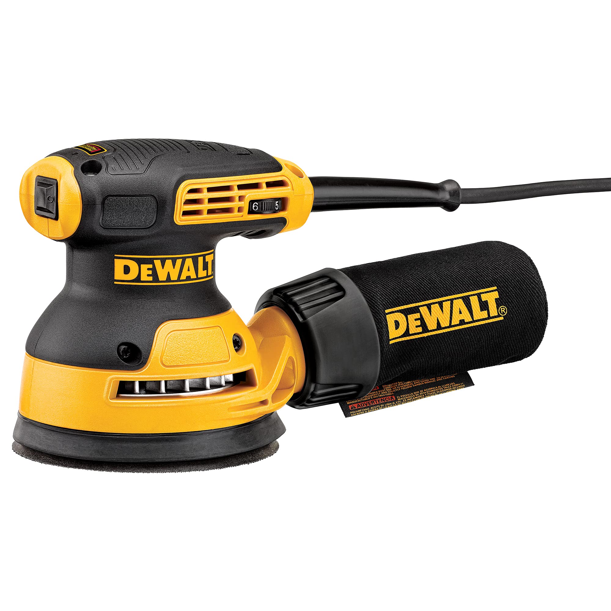 DEWALT DWE6423 5-Inch Variable Speed Random Orbit Sander - Perfect for Woodworking, Sanding & Finishing Projects