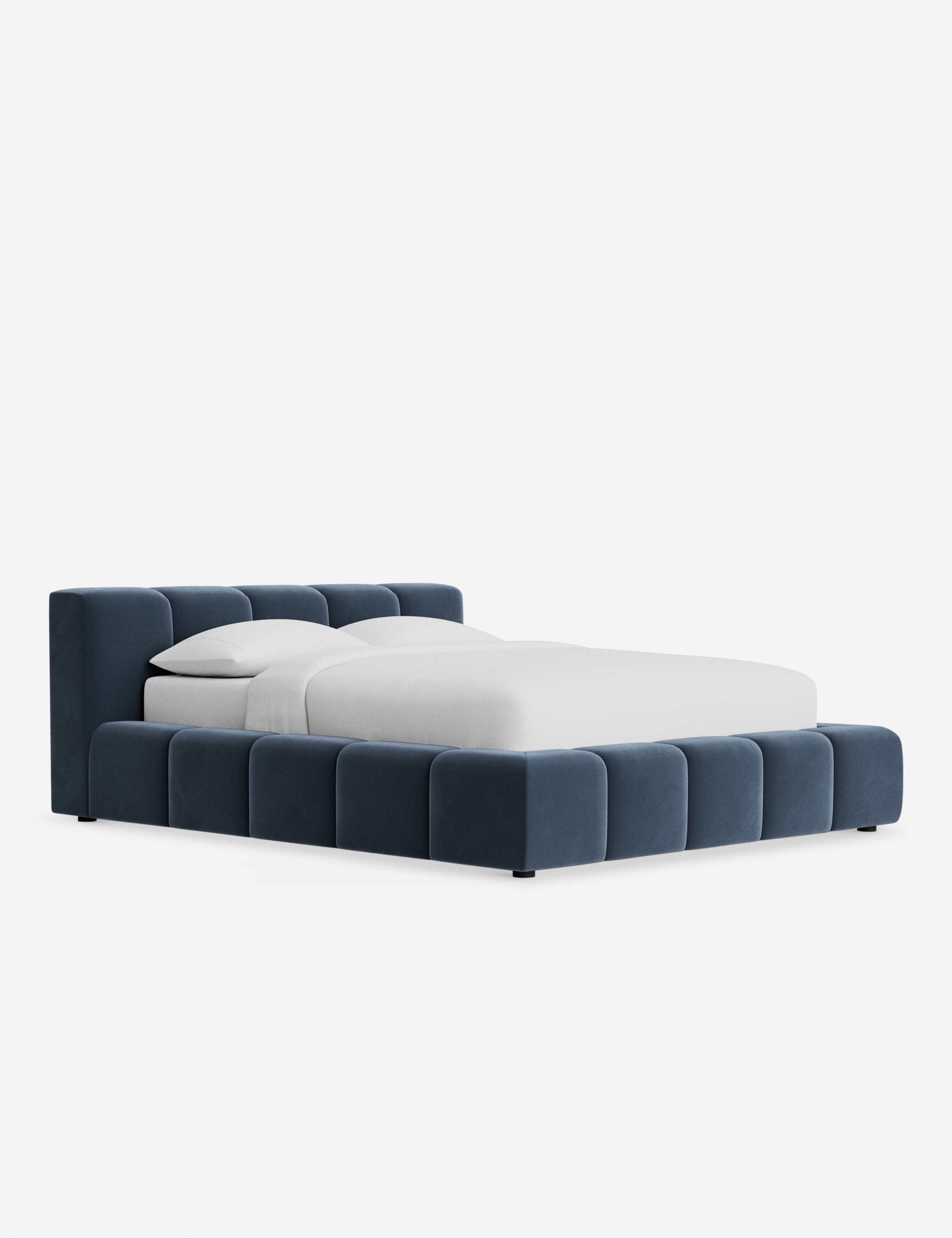 Cambry Platform Bed Frame - Modern Minimalist Wooden Bed with Headboard - Perfect for Bedroom, Guest Room & Small Spaces