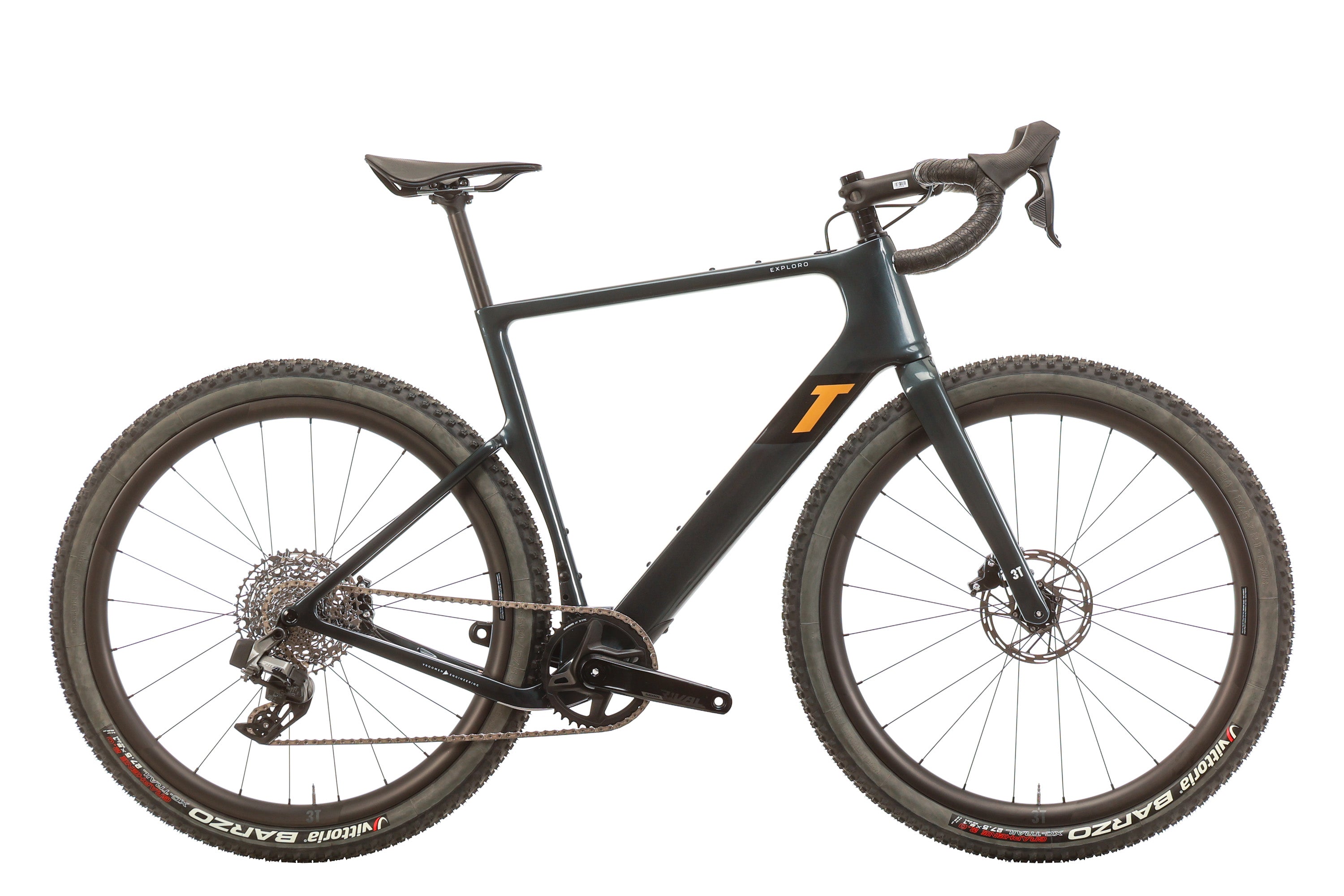2023 3T Exploro ULTRA Rival AXS Gravel Bike - 56cm Carbon Frame, Wireless Shifting | Adventure Cycling, Bikepacking & Off-Road Trail Riding
