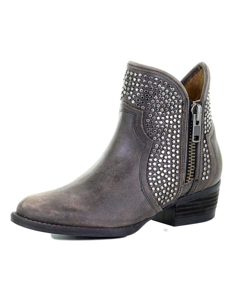 Circle G Women's Studded Ankle Booties Size 7.5 Black - Stylish Pointed Toe Booties for Casual Outings & Night Events