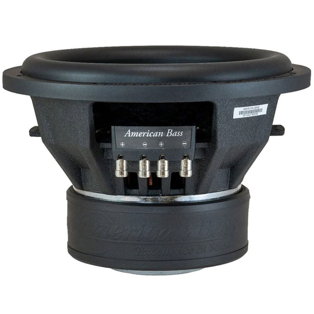 American Bass XR12D4 12 Inch 2400W Max Power Dual 4 Ohm Car Subwoofer - High Performance Bass for Trucks, SUVs & Custom Car Audio Systems