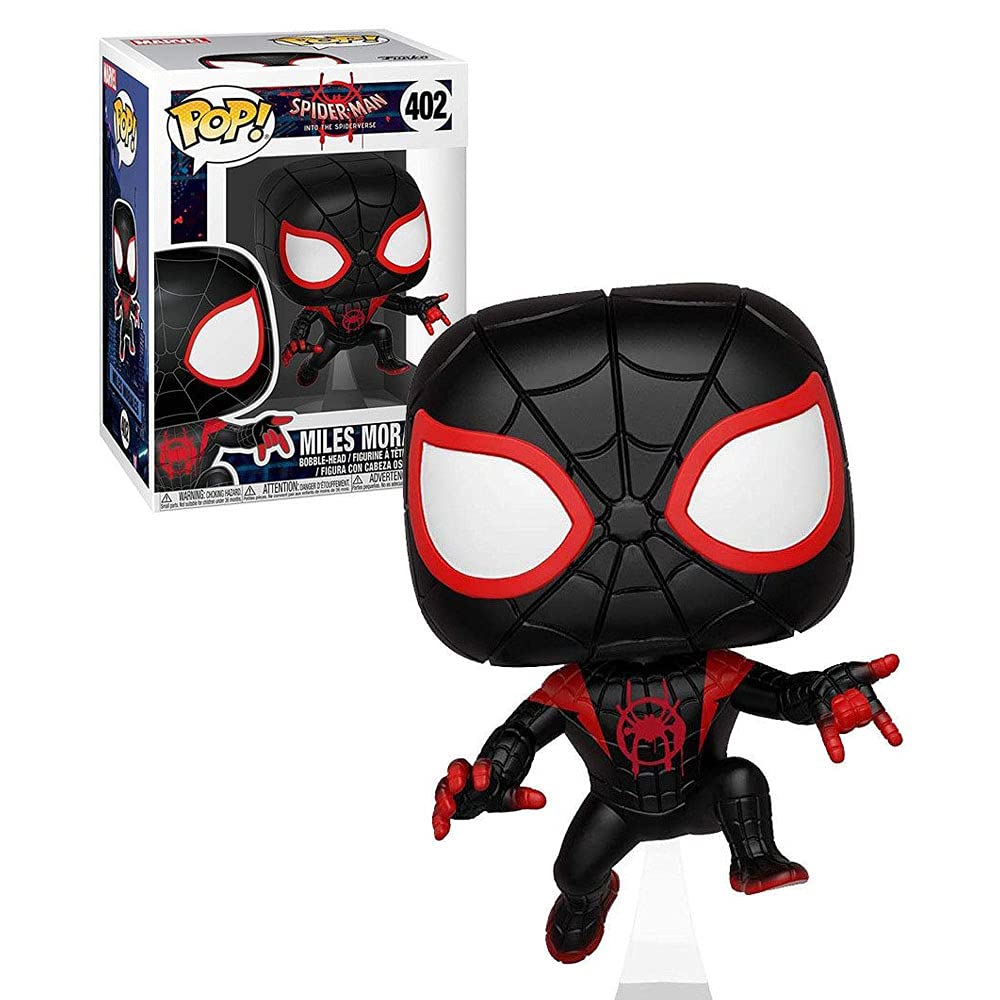 Funko Pop Marvel: Miles Morales Spider-Man Translucent Exclusive Vinyl Figure – Animated Movie Collectible for Fans & Decor | Perfect for Gifts, Display, and Marvel Collections