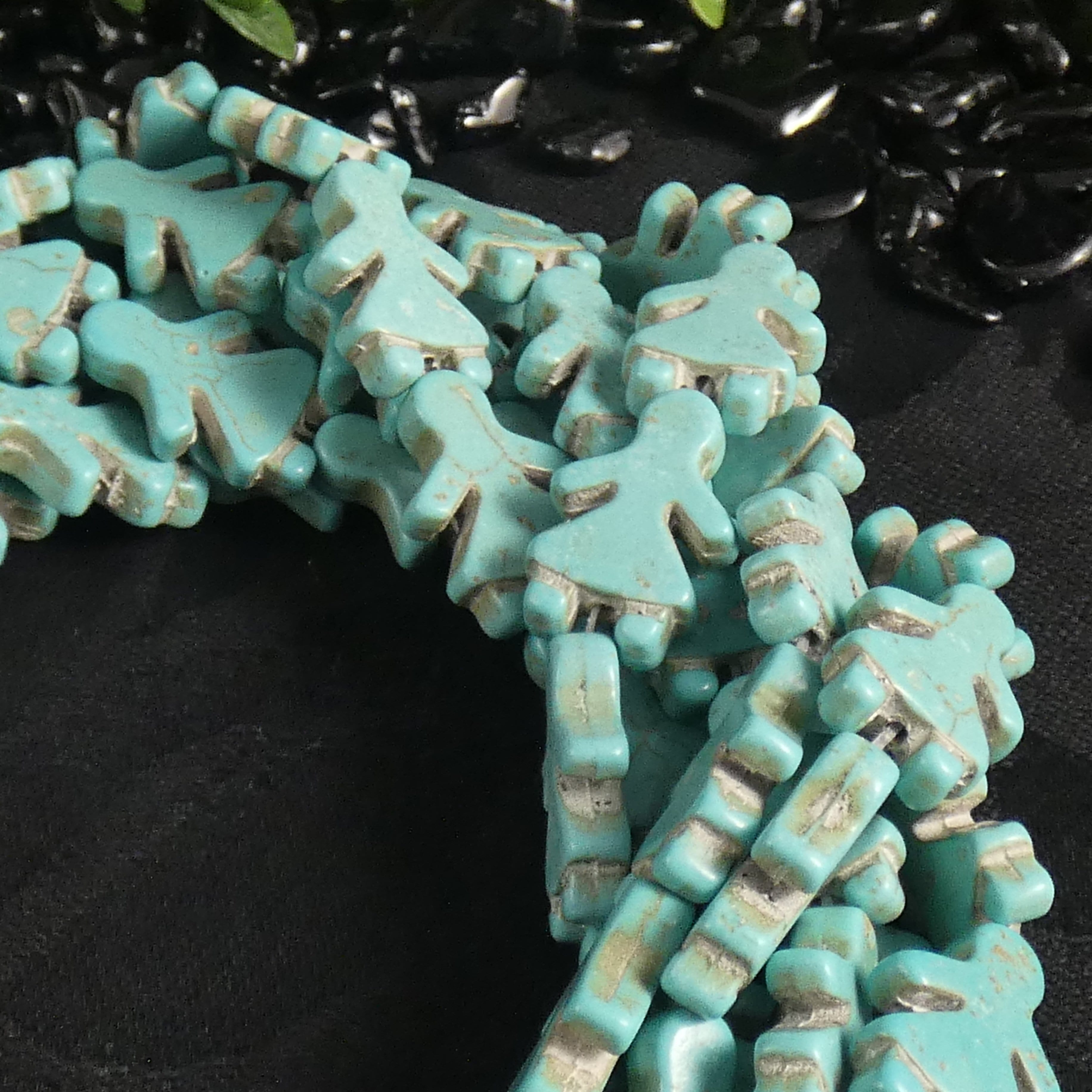 Blue Magnesite Bead Strands for Girls – Natural Stone Jewelry for DIY Bracelets, Necklaces & Crafting – Perfect for Gifts, Fashion Accessories & Boho Style