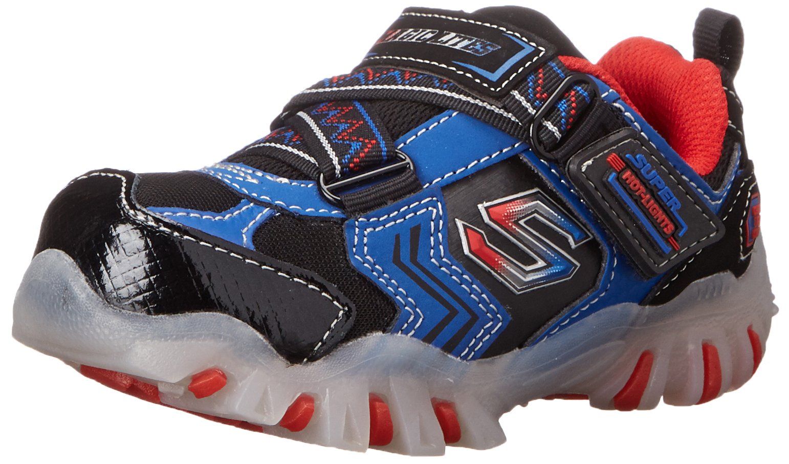 Skechers Kids Street Lightz LED Light Up Sneakers for Boys & Girls - Toddler & Little Kid Lighted Shoes for Running, Walking & Play - Perfect for Nighttime Safety & Fun