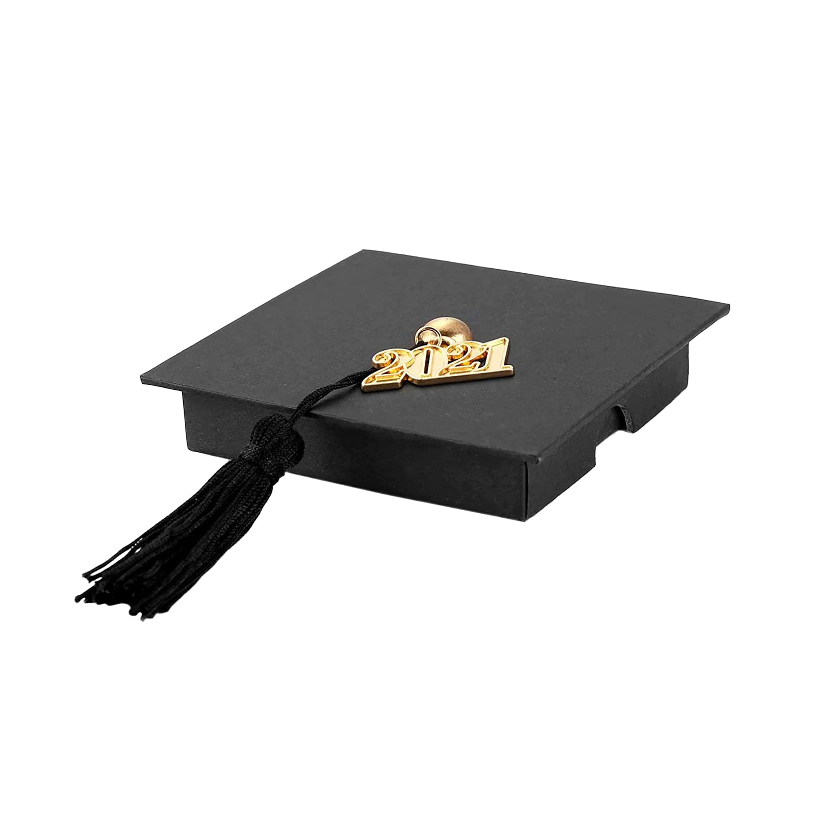 Graduation Gift Box - Doctoral Cap Shaped with Yellow Tassel - Perfect Graduation Gifts for Son, Daughter, Children, Friends & Teachers - Class of 2021 (1 PCS) - Ideal for Graduation Ceremonies, Parties & Celebrations