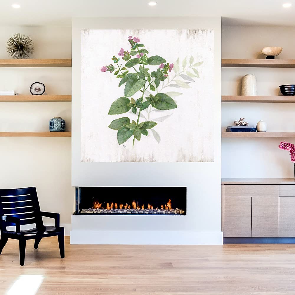 Nan Artist Hand-Painted Kitchen Garden Fine Art Canvas Wall Decor - 32x32 Inches - Ready to Hang for Living Room, Bedroom, Bathroom, Kitchen, Office, Bar & Dining Room - Perfect for Home Decor & Gift Giving