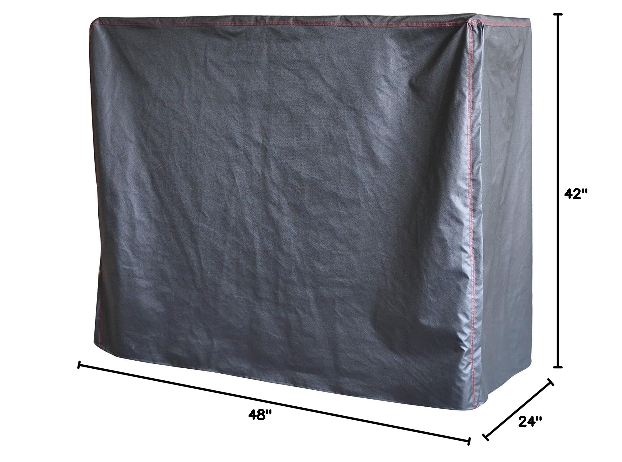 Heavy Duty Firewood Vinyl Log Rack Cover 4' - Durable Black Outdoor Wood Storage for Fireplace, Patio, and Backyard