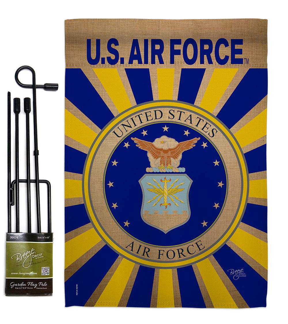 USAF Military Veteran Garden Flag 13x18.5