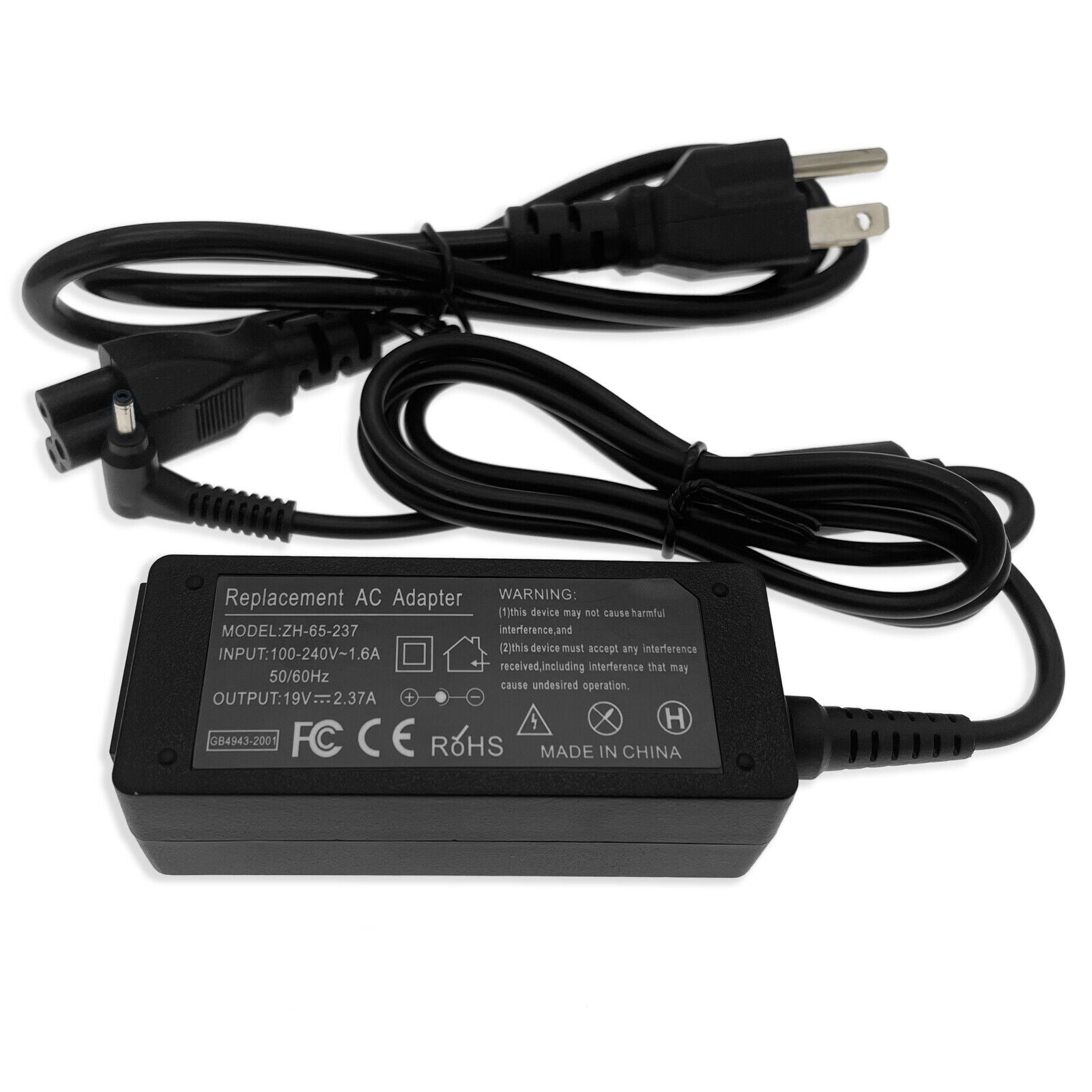 Original Dell 65W AC Adapter Charger with Power Cord for Latitude E7440 E7450 E7250 E6440 Laptops - Perfect for Home, Office & Travel Use