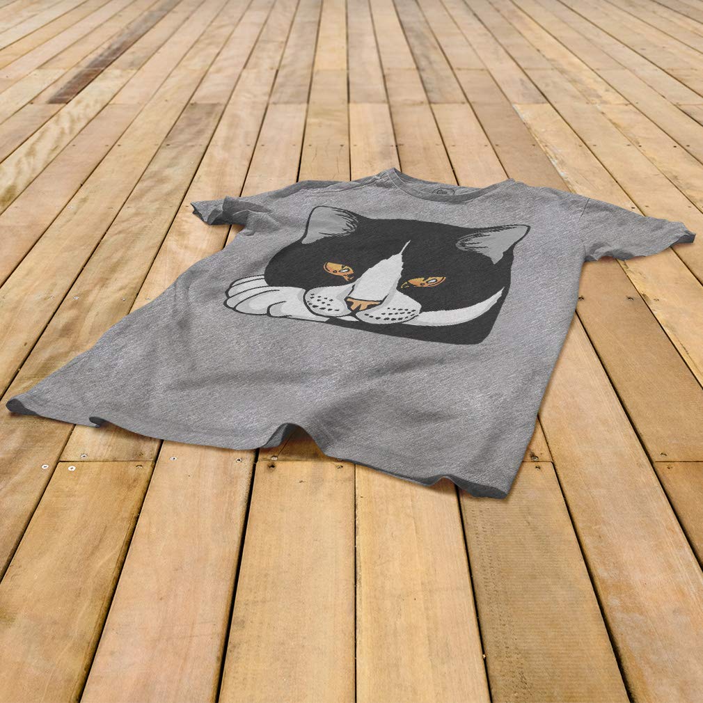 Funny Tuxedo Cat Graphic Tee - Premium Novelty Pet Shirt for Casual Wear