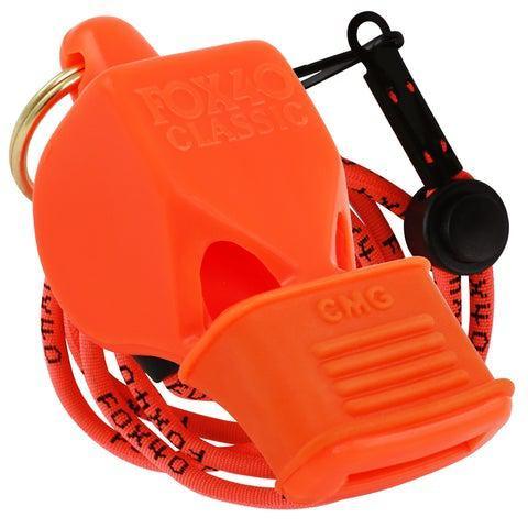 Fox 40 Classic CMG Whistle with Lanyard - Loud Referee Sports Whistle for Soccer, Football, Coaching, Lifeguards & Emergency Situations