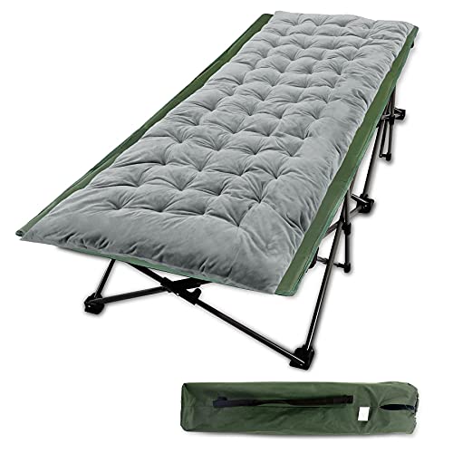 Green Oversized Cot+grey Pad (Thicker)