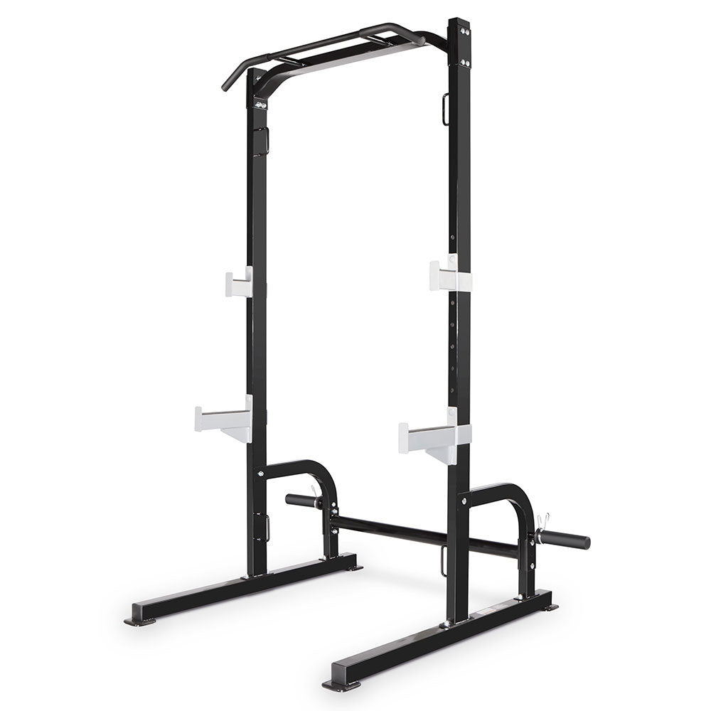 Marcy SM-8117 Power Cage Squat Rack for Home Gym - Heavy Duty Steel Power Rack with Pull-Up Bar & J-Hooks - Perfect for Weightlifting, Strength Training & CrossFit Workouts