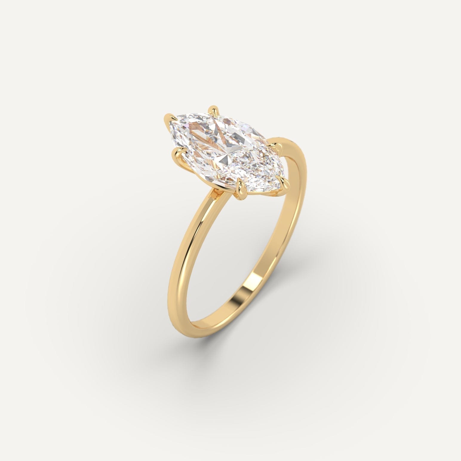 2 Carat Marquise Cut Diamond Ring - Elegant & Timeless Engagement Ring for Women | Perfect for Proposals, Anniversaries & Special Occasions