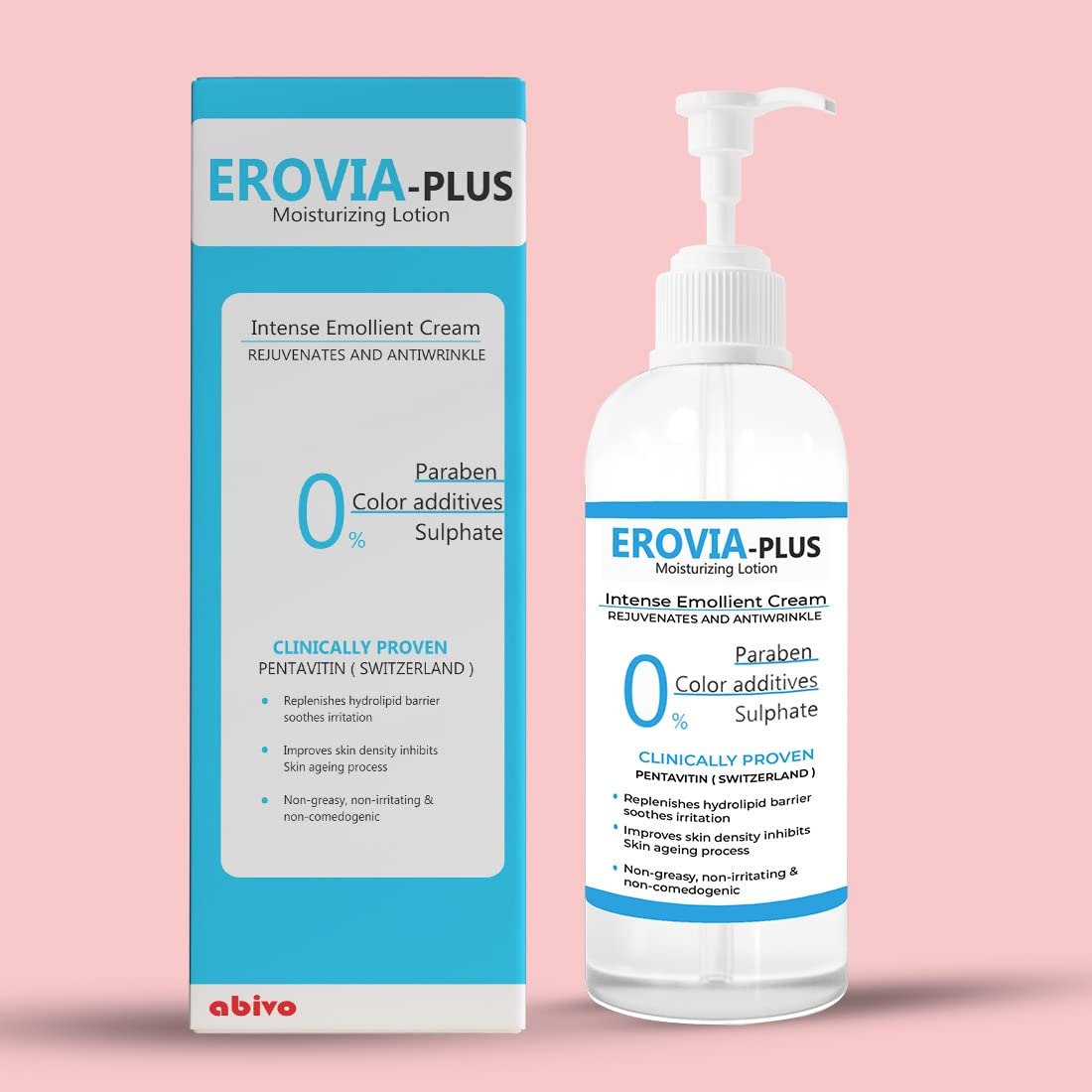 Abivo Erovia Plus Moisturizing Lotion for Dry Skin - Hydrating Body Lotion for Women & Men - 100ml | Perfect for Daily Skincare Routine & After Shower Use