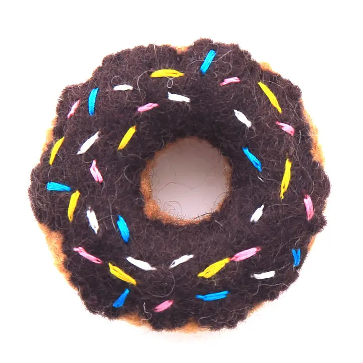 Delicious Chocolate Donut Cat Toy - Soft & Durable Interactive Catnip Toy for Kittens & Adult Cats - Perfect for Playtime, Training & Stress Relief